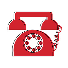 Wall Mural - retro telephone icon