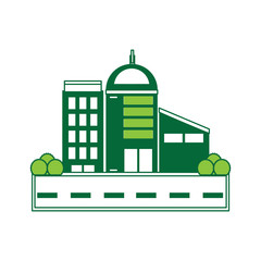 Sticker - City buildings design