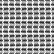 © ANNA - Black and White Seamless Ethnic Pattern. Vintage, Grunge, Abstract Tribal Background for Textile Design, Wallpaper, Surface Textures, Wrapping Paper