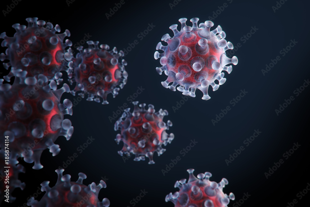 3D Human Cell microscope Background,Human or animal cells on a ...