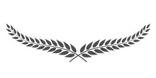 Laurel Wreath Vector Isolated On White Background
