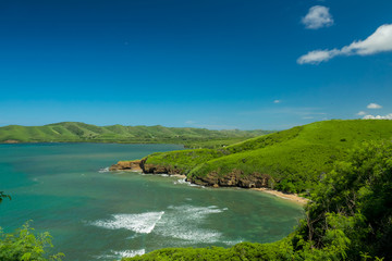 Heavenly bay Baie des Amoureaux near Bourail city in New Caledonia.