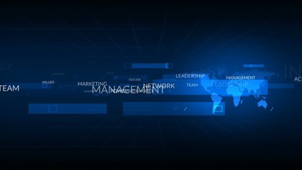 Wall Mural - business words background global business concept