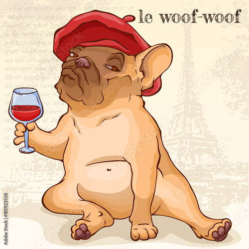 77+ French Bulldog Red Wine