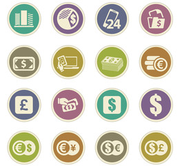 Wall Mural - Currency exchange paper stickers