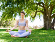© Sergey Nivens - Young woman practicing yoga in the park