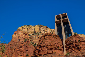 Wall Mural - Church Built In Red Rock Formation