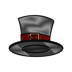 Sticker - Magician hat isolated icon vector illustration graphic design