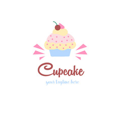 Wall Mural - Cake Logo Vector Art