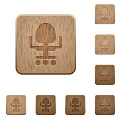 Sticker - Office chair wooden buttons