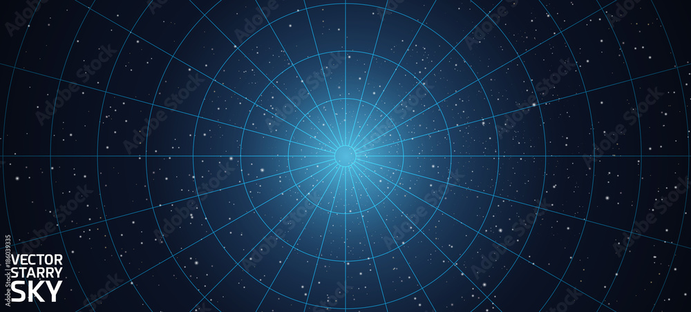 vector starry night sky background Stock Vector | Adobe Stock