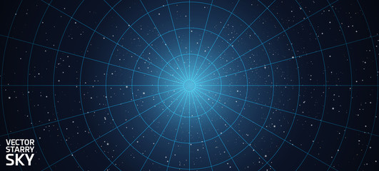 vector starry night sky background
