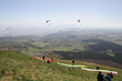 Paragliding view from a mountain in France