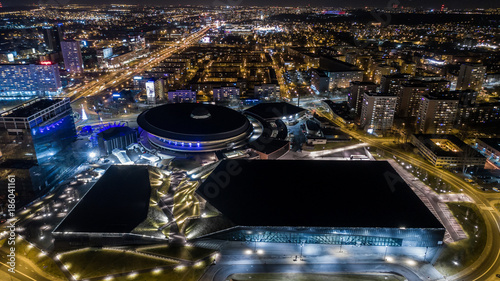 Fototapety Katowice   centrum-kongresowe-w-nocy