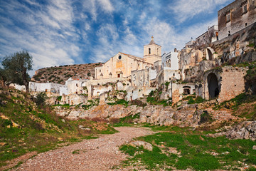 Wall Mural - Ginosa, Taranto, Puglia, Italy: landscape of the ancient village