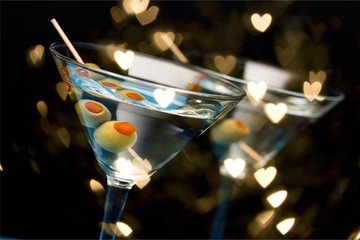 Canvas Print - Martini cocktail in glass