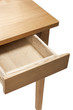© dohee - wood drawer closeup isolated on the white background