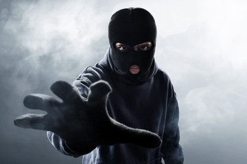 Thief in balaclava