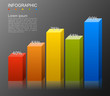© ekyaky - Infographic elements in modern fashion with bar chart