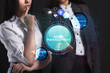 © photon_photo - The concept of business, technology, the Internet and the network. A team of business women working on the virtual screen of the future and see the inscription: Asset management