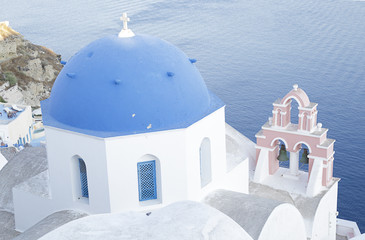 Oia town on Santorini island, Greece