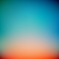 Wall Mural - Colorful Sunset Gradient Vector Background,Simple form and blend of color spaces as contemporary background graphic backdrop