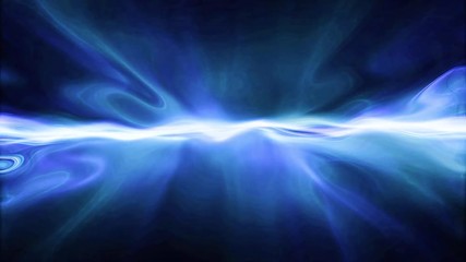 Canvas Print - video background 2253: abstract liquid light forms ripple and shine (loop).