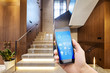 © zhu difeng - smart phone with smart home with modern staircase