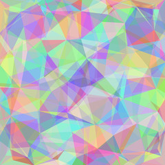 Wall Mural - Colorful festive triangle background.  Abstract vector illustration. Modern design.