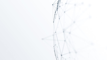 Wall Mural - abstract futuristic network on background illustration