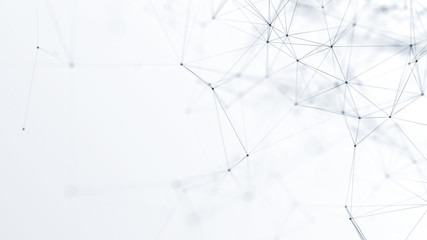 Wall Mural - abstract futuristic network on background illustration