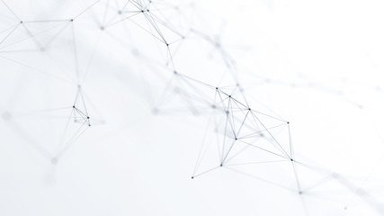 Wall Mural - abstract futuristic network on background illustration