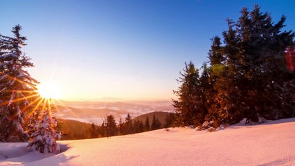 Mountain Winter Landscape