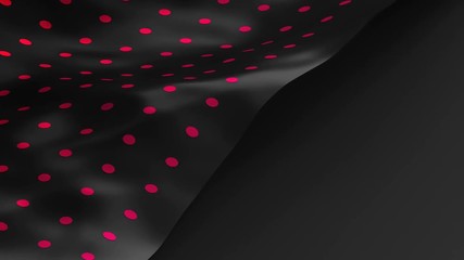 Poster - Abstract 3d rendering of seamless loop smooth surface animation with ripples. Cloth with waves. Modern loopable background design for poster, cover, branding, banner, placard. 4k UHD