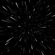 Vector abstract background with Star Warp or Hyperspace. Light of moving stars.
