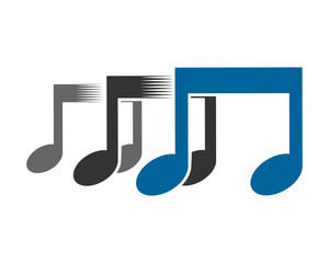 Wall Mural - musical notes tone tune rhythm image vector