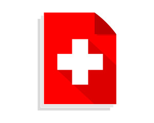 Wall Mural - switzerland paper sheet image vector icon