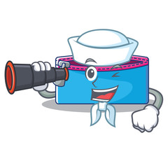 Sticker - Sailor with binocular pencil case character cartoon