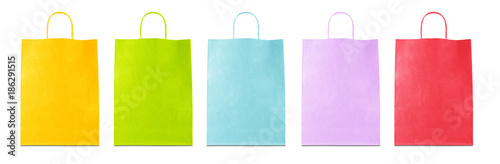 Fotografía  Borse di carta colorate