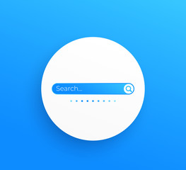 Poster - Search bar vector design elements for ui