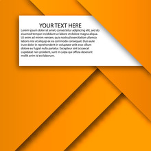 Vector Orange Layers Abstract Background