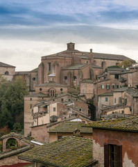 Canvas Print - rooftops in siena italy
