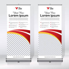 Wall Mural - roll up banner design template