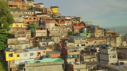 Wall Mural - Aerial view of favela in Rio de Janeiro, Brazil