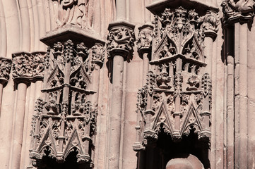 Architectural detail of the facade