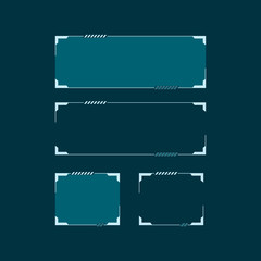 Poster - Sci Fi modern futuristic HUD user interface. Abstract techno vector illustration concept