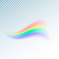 Poster - rainbow icon. abstract colorful spectrum of light. vector illustration isolated on transparent backg