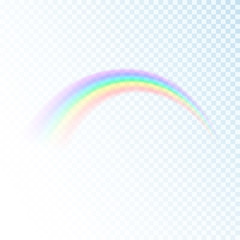 Poster - rainbow icon isolated on transparent background. sun light colorful spectrum. vector illustration