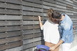© crocicascino - Beautiful young woman kissing handsome man