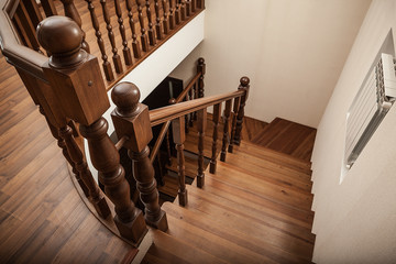 wooden stairs